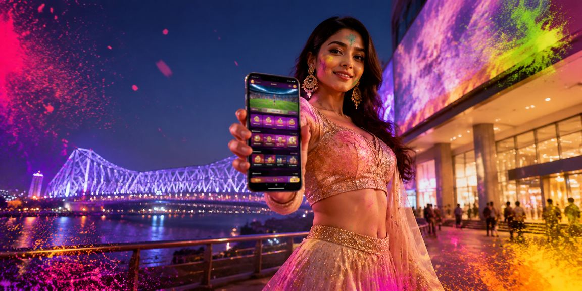 Kolkata festival scene with casino app preview
