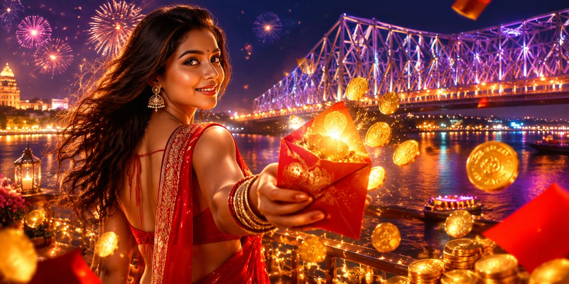 Festive Indian bonus and transaction theme with red envelopes