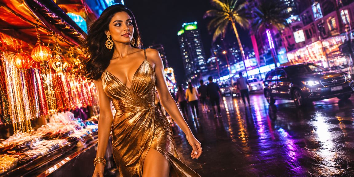 Mumbai Bandra night market capturing the vibrant culture